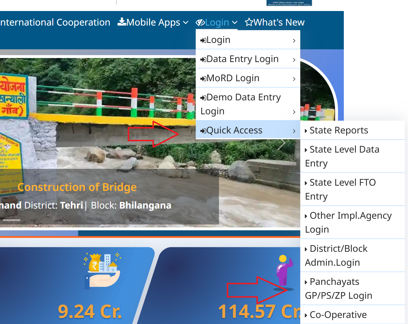 NREGA State Wise Reports Section